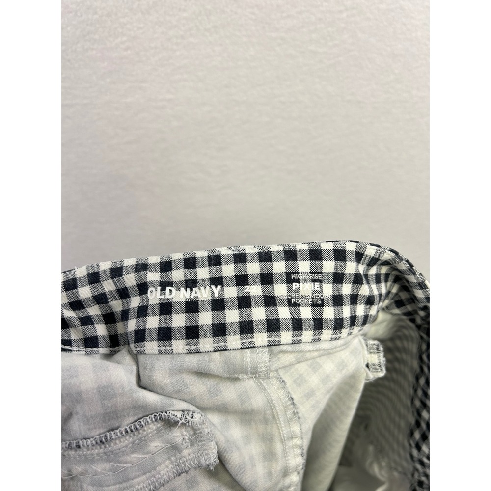 Old Navy High Rise Pixie Gingham Check Pants Wome… - image 6